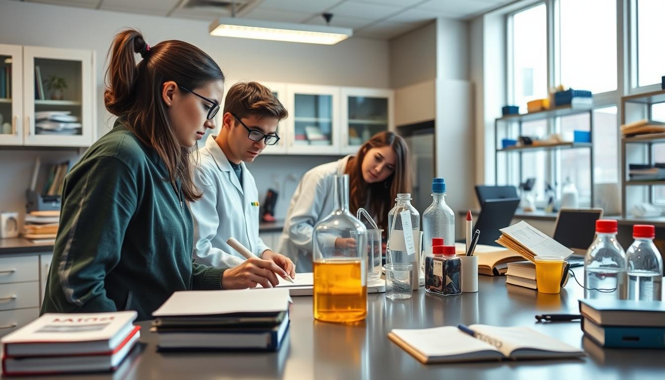 Student developing practical and academic skills